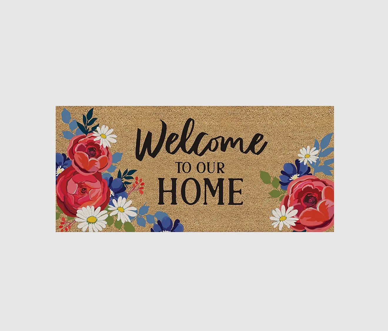 RWB Floral Flocked Sassafras Coir Switch Mat