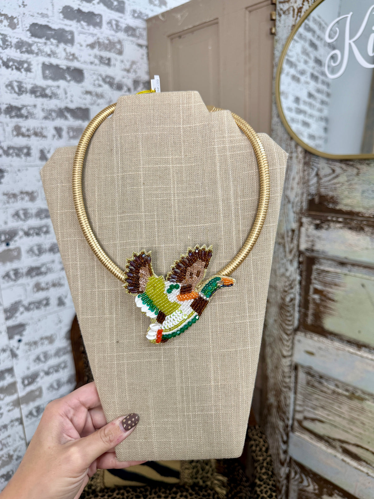 Mallard Statement Necklace