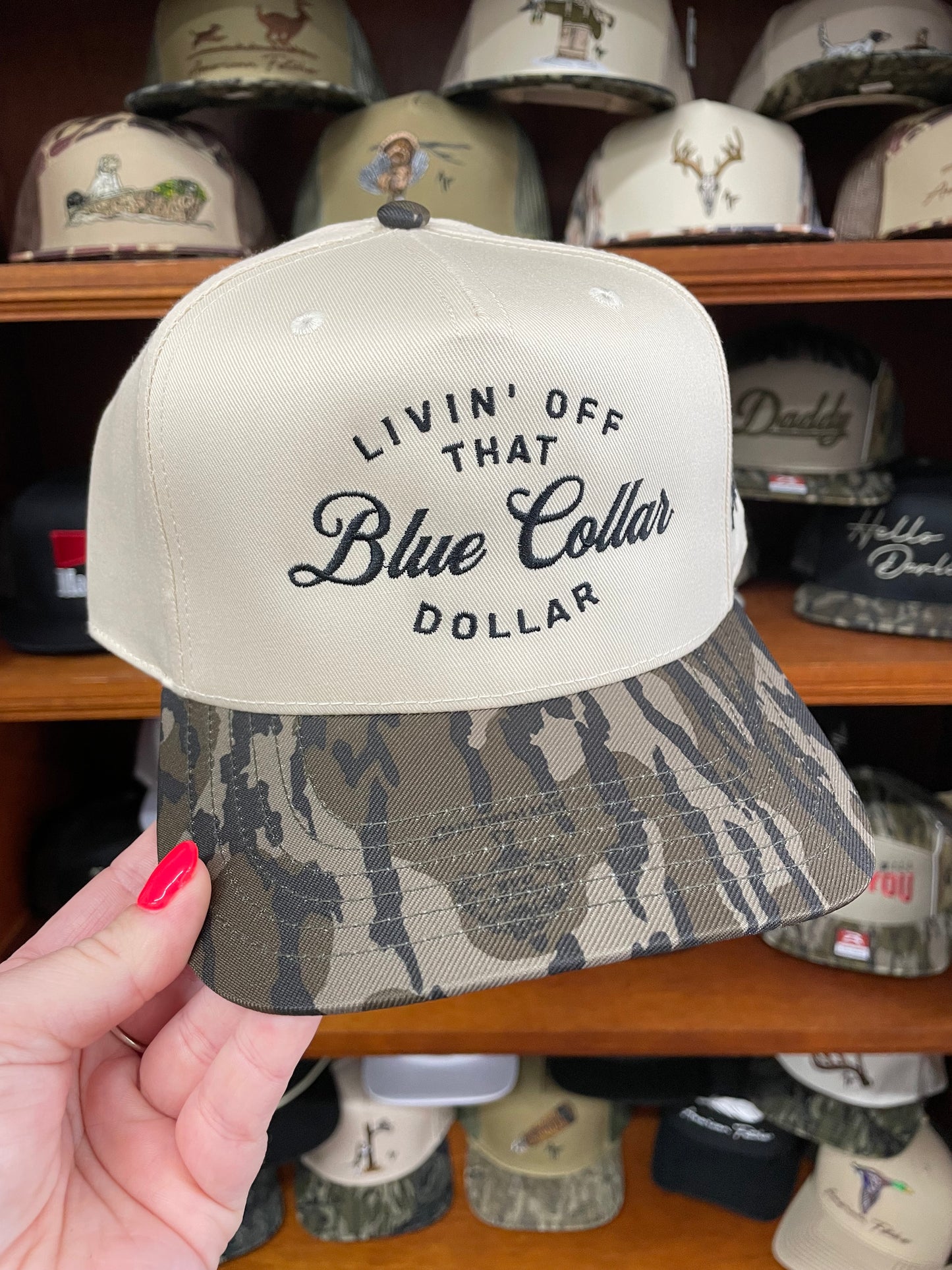 Mad Hatter Livin Off That Blue Collar Bottomland Hat