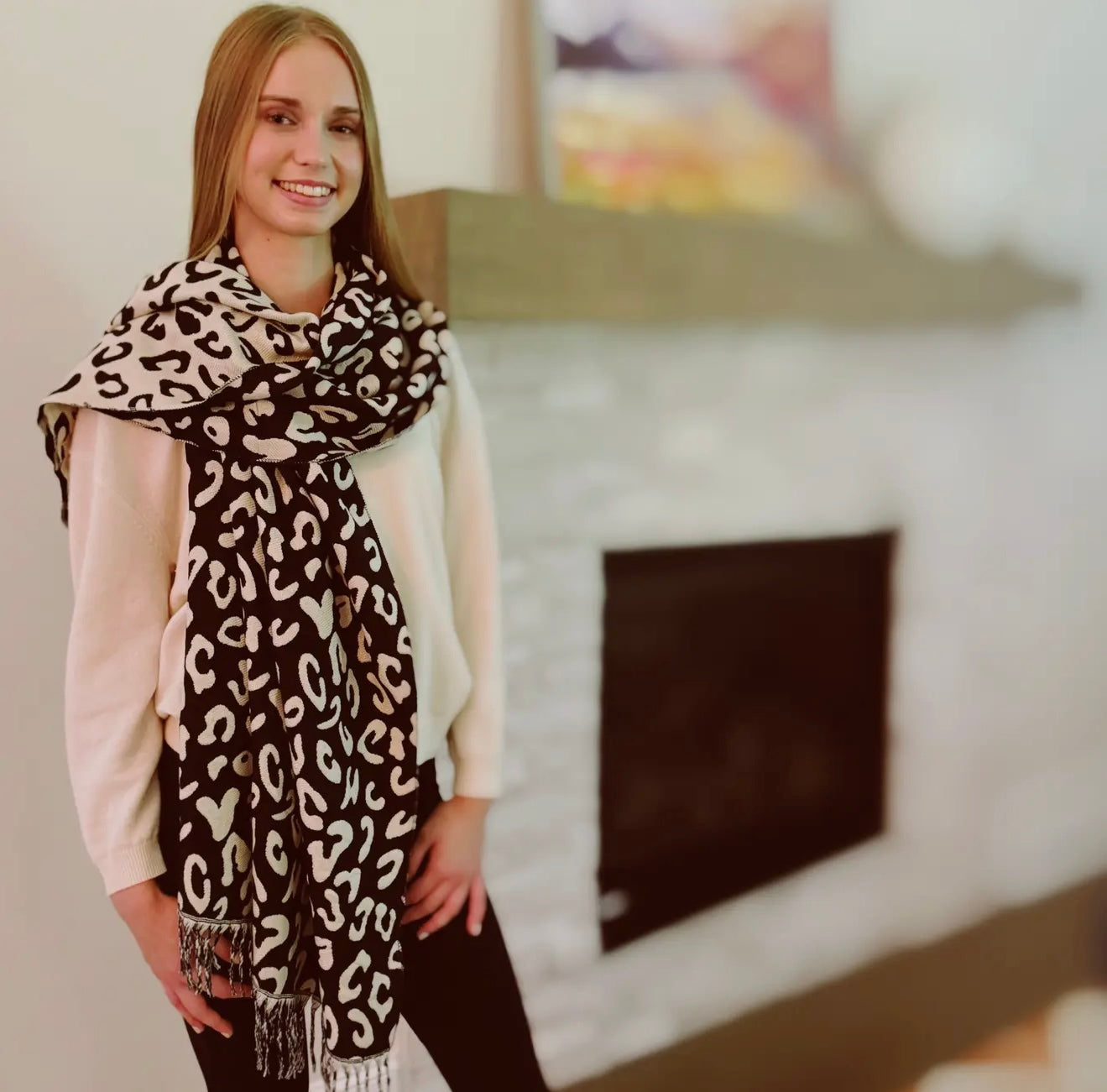 On Trend Leopard Scarf