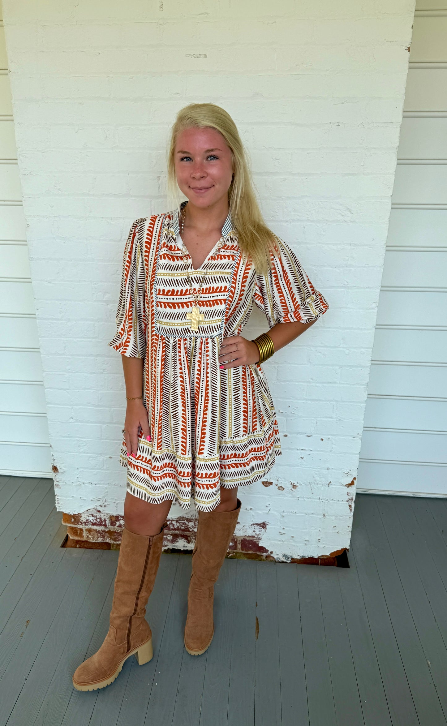 Stepping Into Fall Dress
