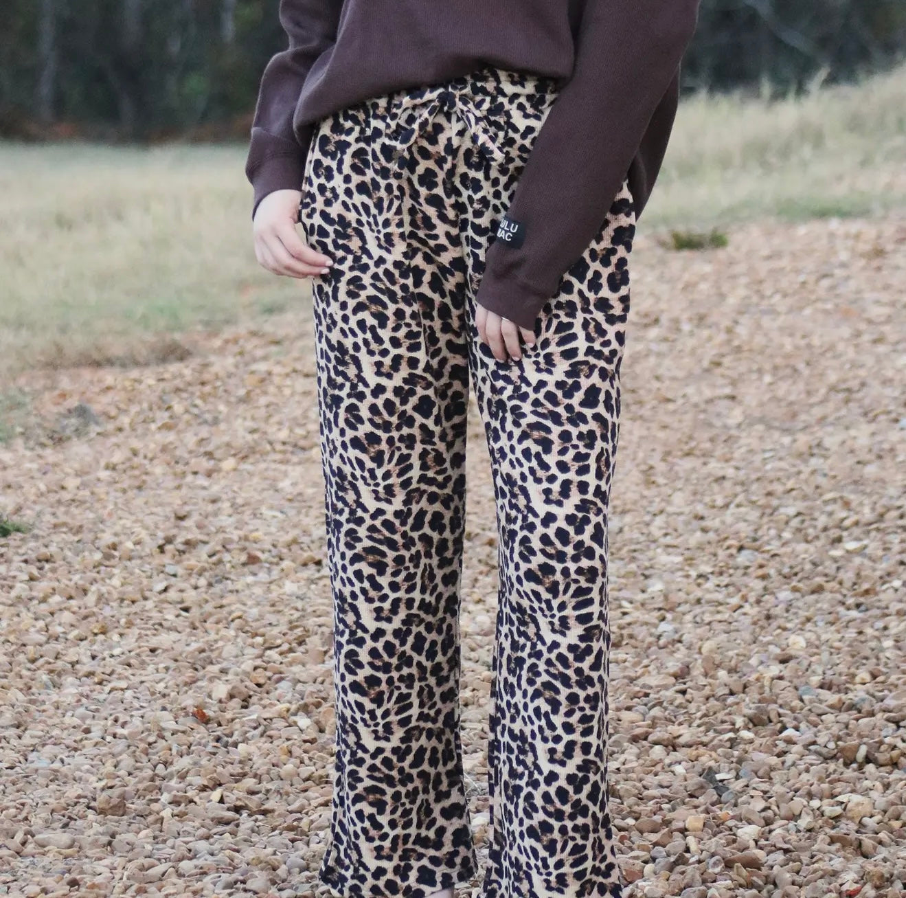 LuluMac Waffle Pants - Leopard