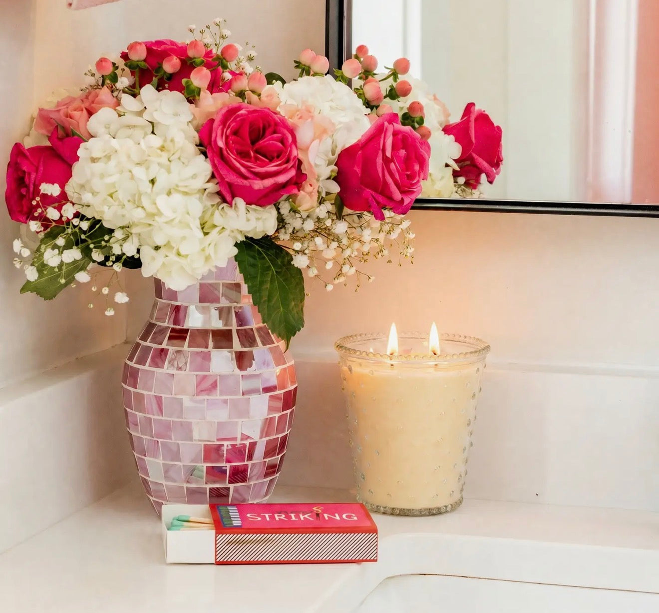 Sweet Grace Hobnail Soy Candle 18.5oz