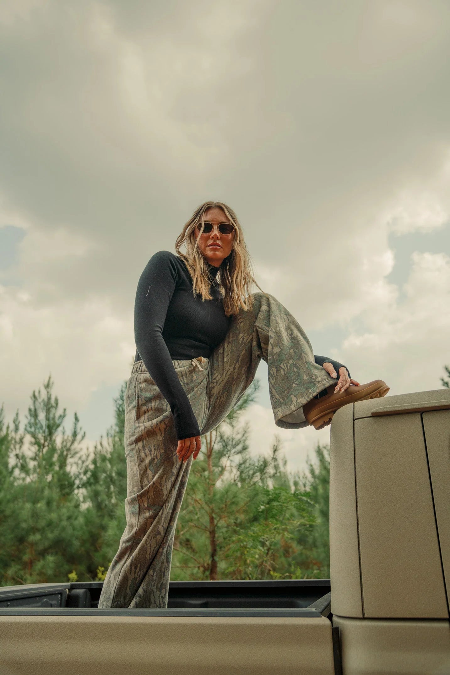 RESTOCK Tribe Kelley Butter Wide Leg - Greenleaf