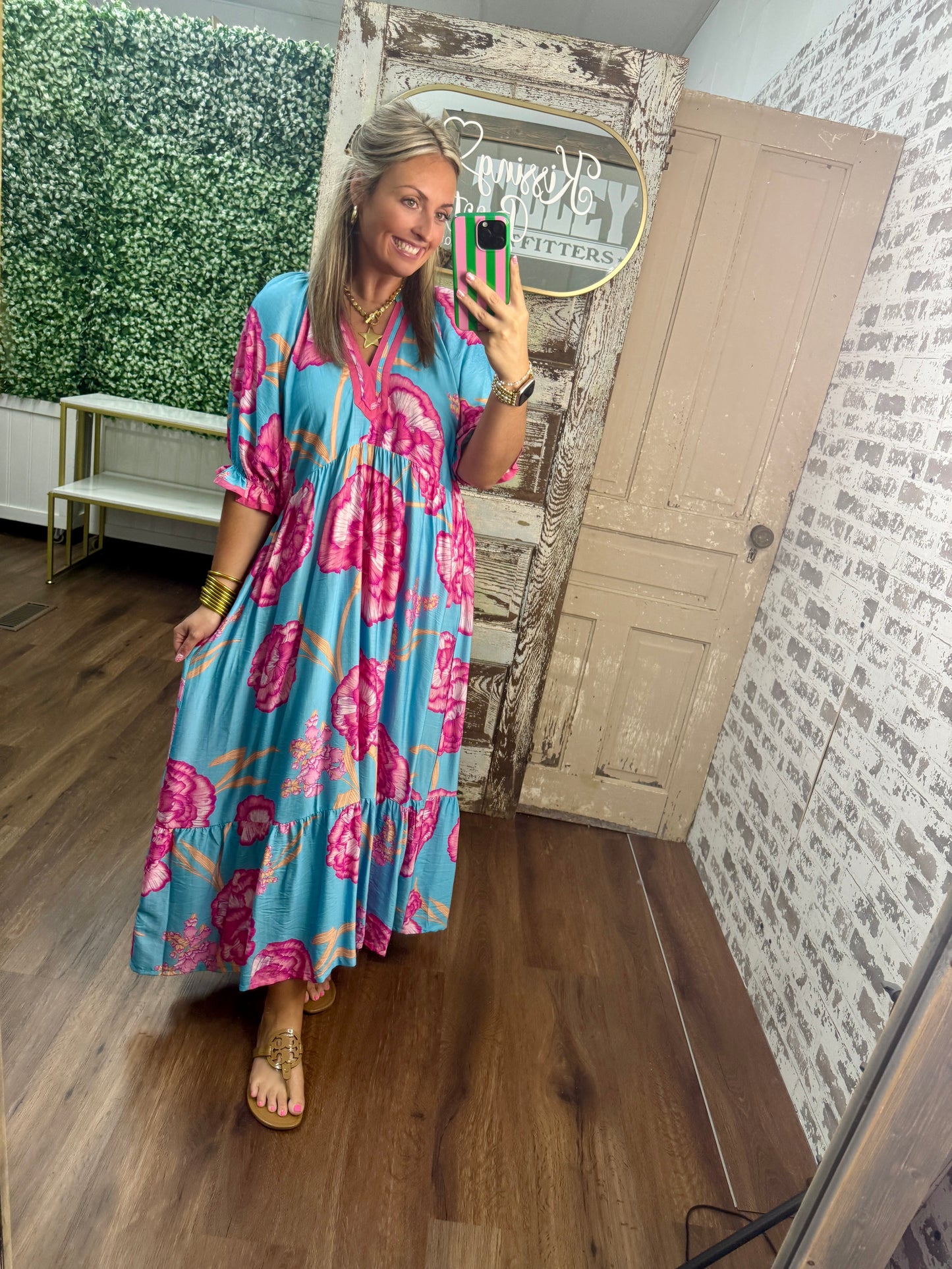 Summer Petals Maxi Dress