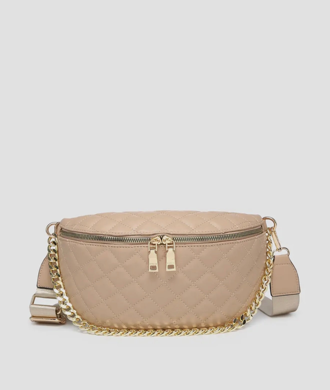 Sylvie Quilted Belt Bag with Chain Strap