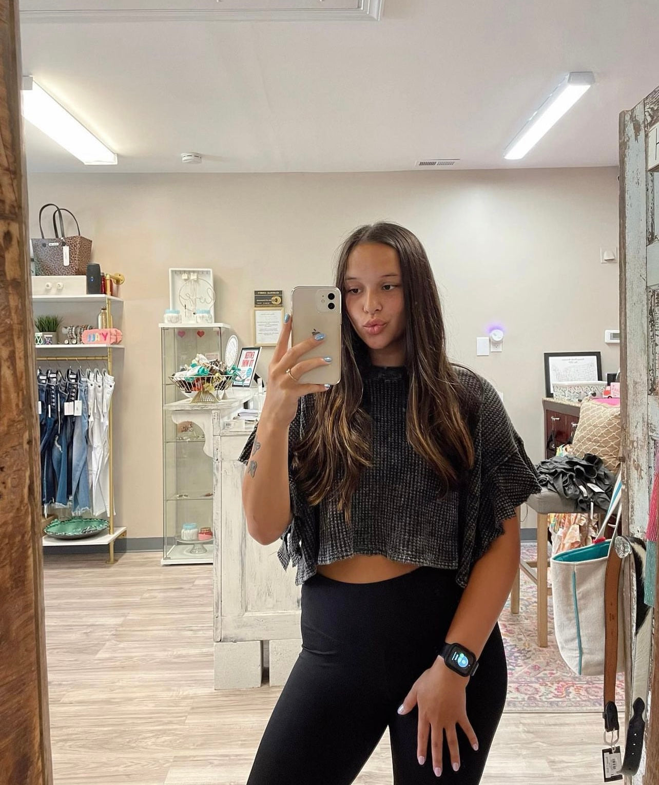 Kyla Waffle Top