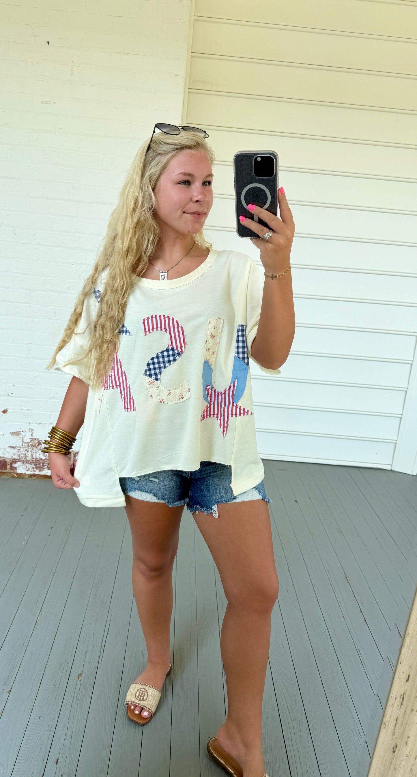 USA Patchwork Top