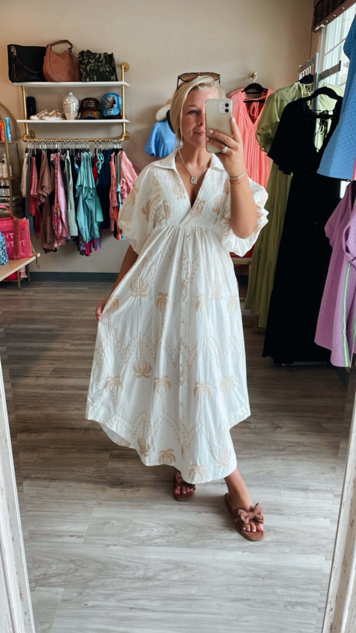 RESTOCK Cancun Embroidered Dress