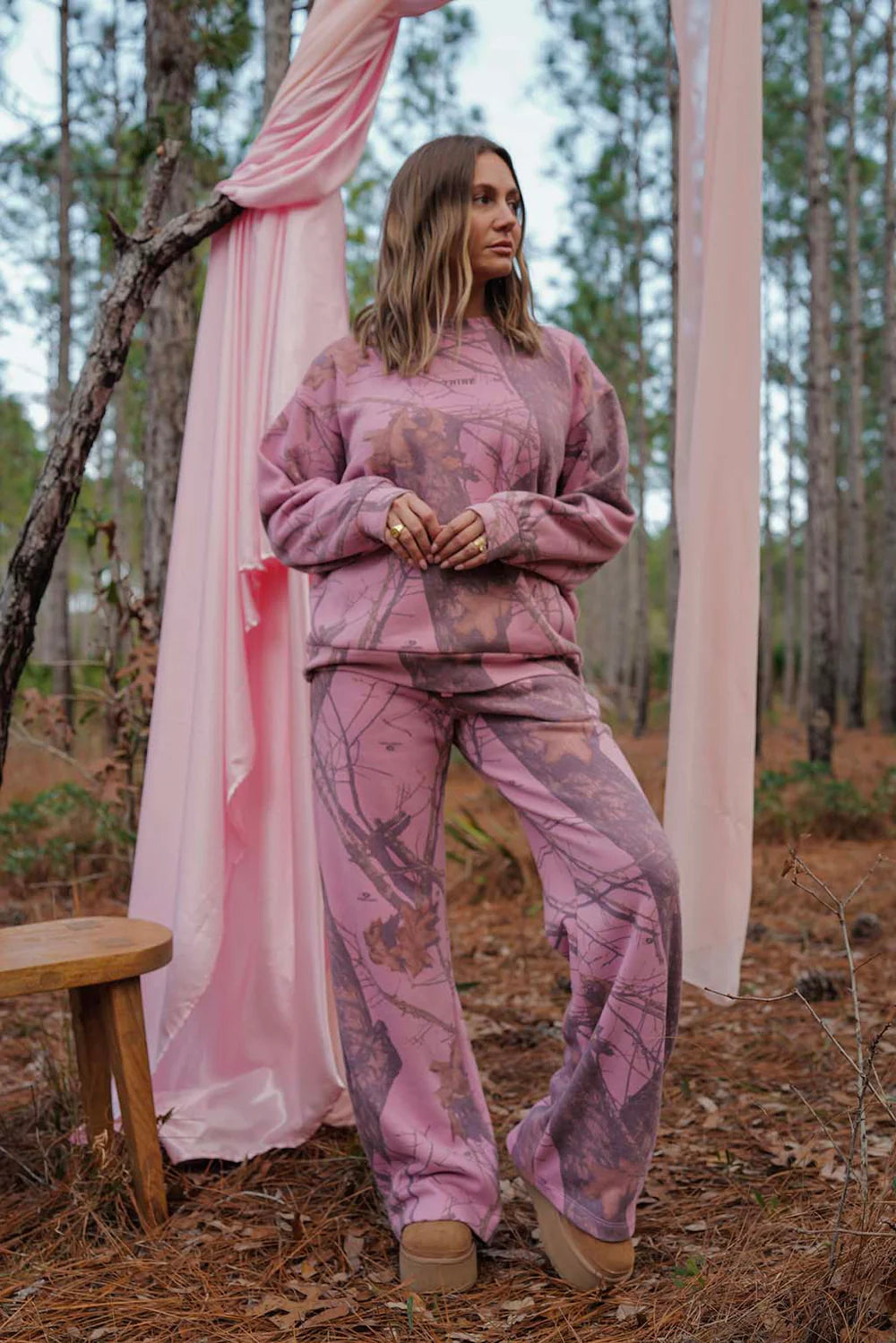 Tribe Kelley Butter Crew-Pink Break Up