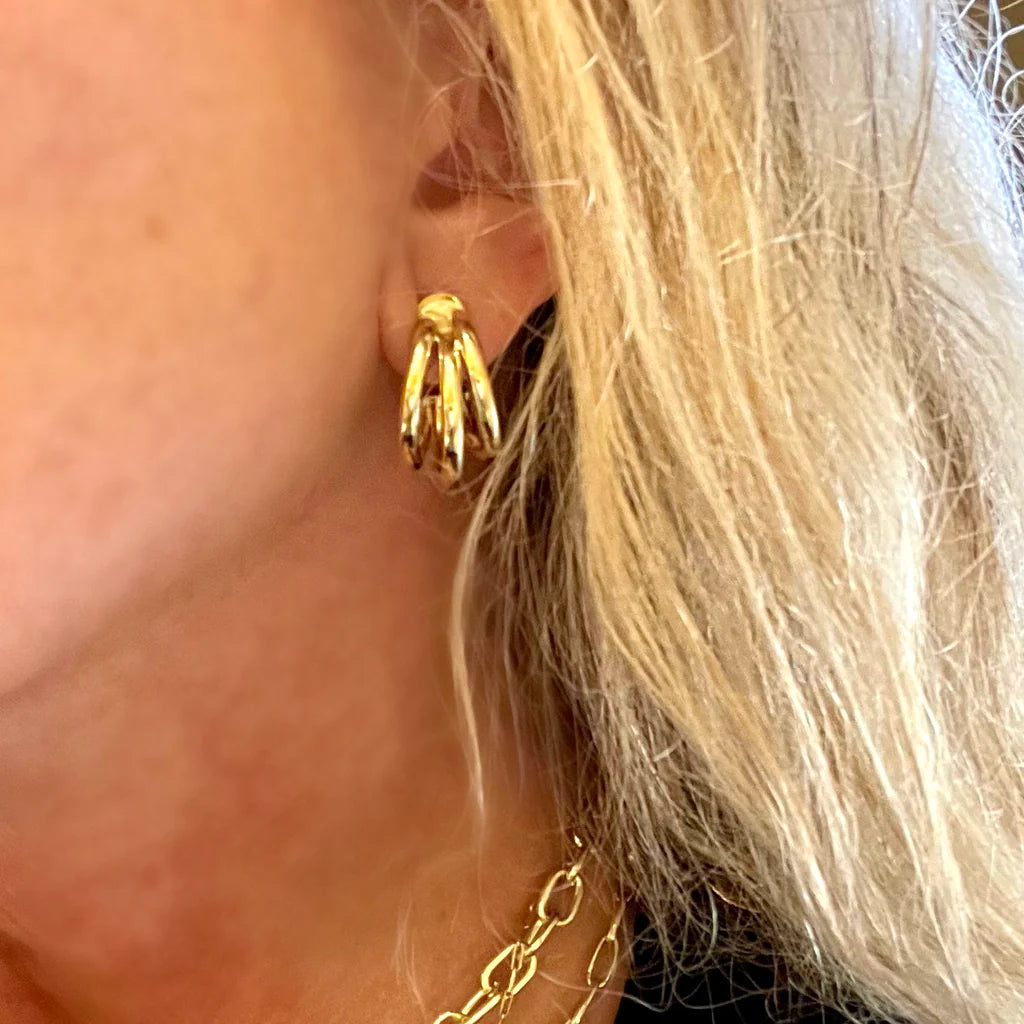 Small Triple Claire Hoop