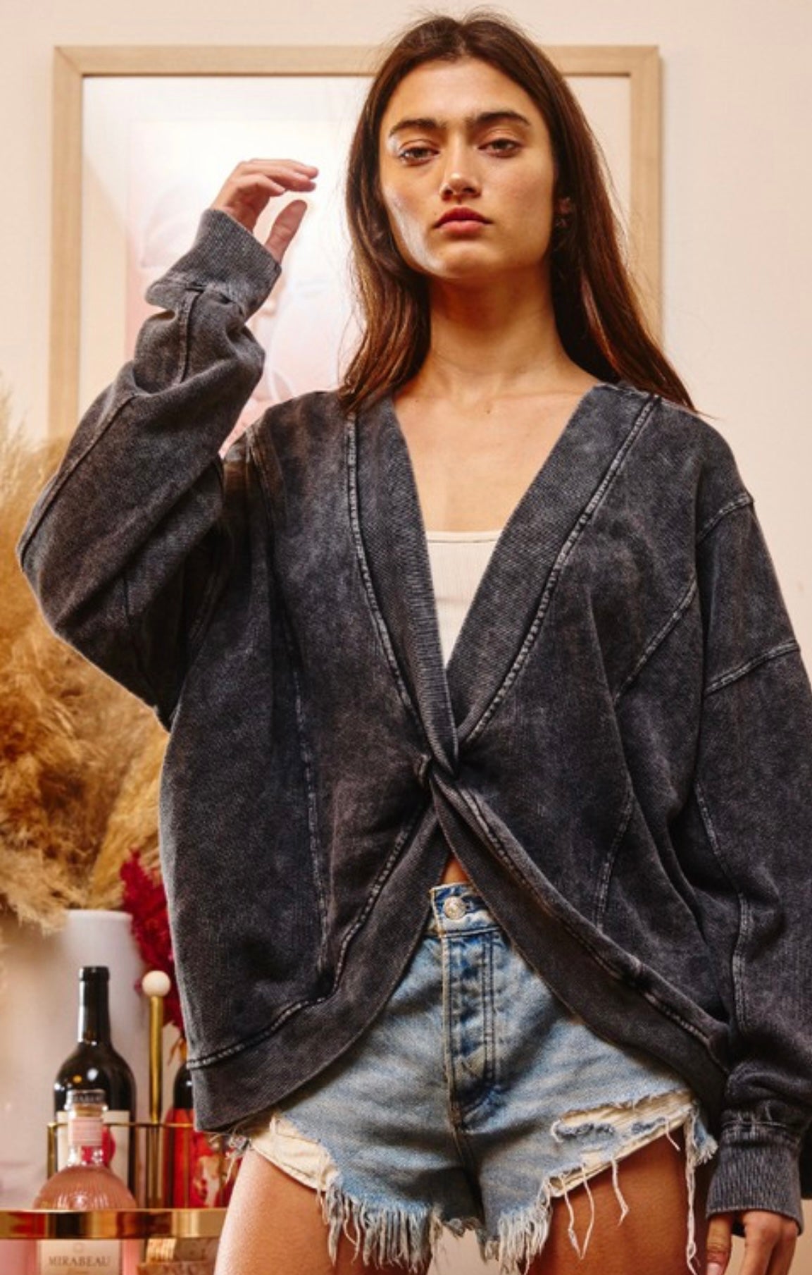 Katy Top-Vintage Black