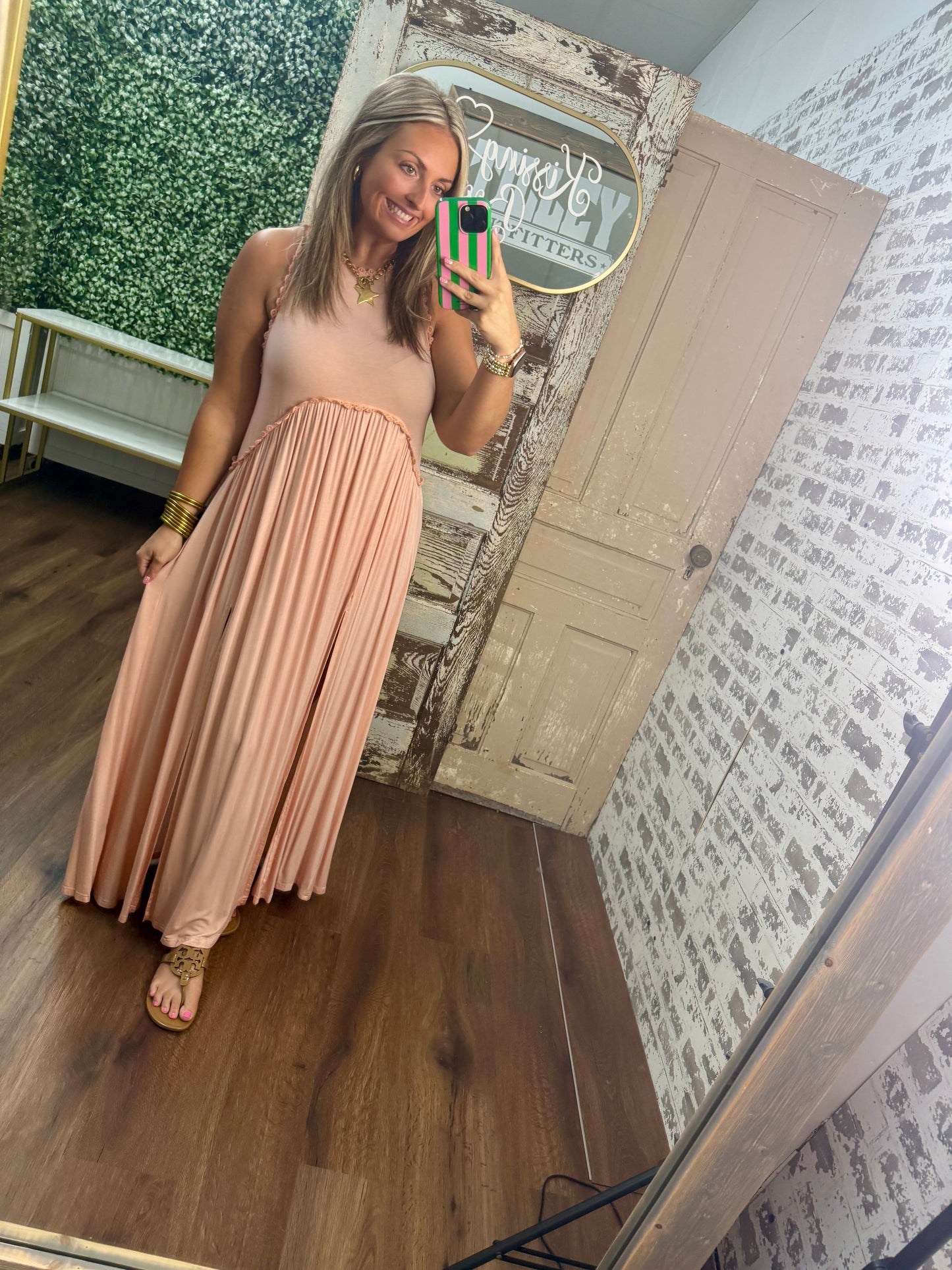 Stella Dress - Peach