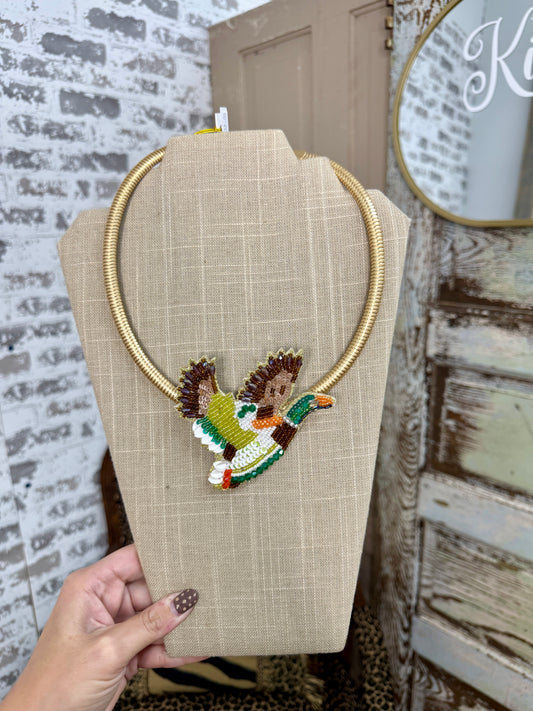 Mallard Statement Necklace