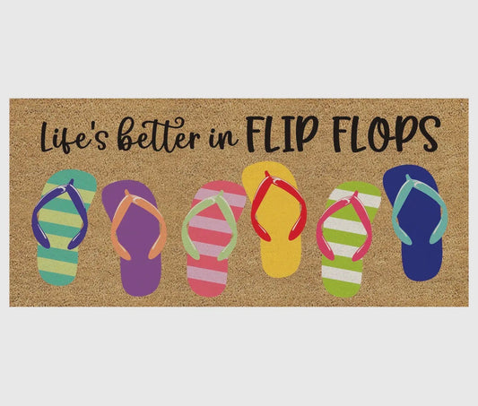 Life is Better in Flip Flops Sassafras Switch Mat