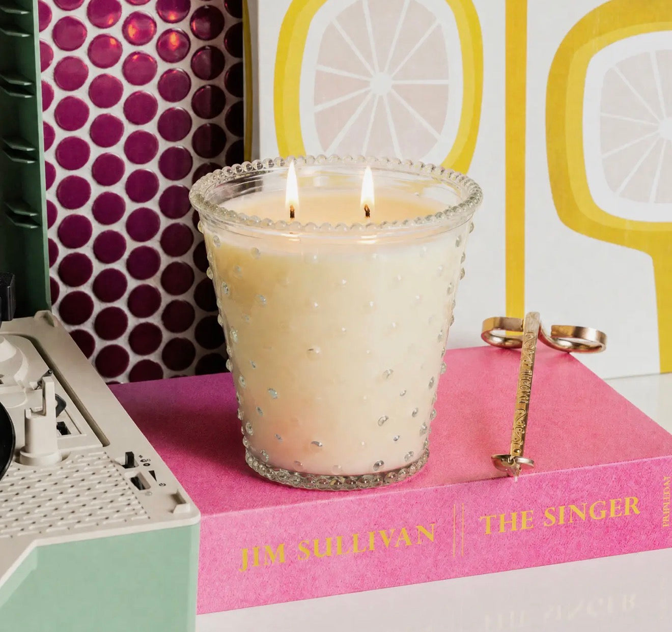 Sweet Grace Hobnail Soy Candle 18.5oz