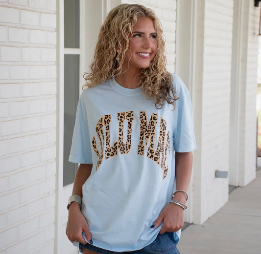 Lulumac Blue Leopard Tee