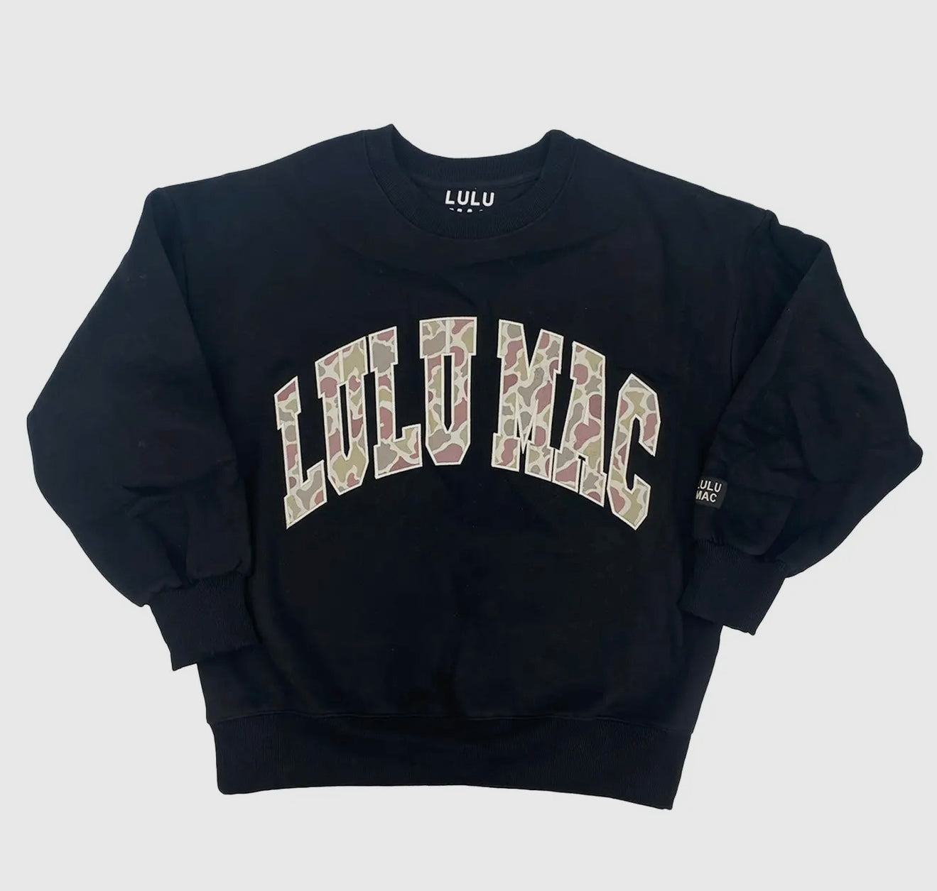 Lulumac Black Camo Sweatshirt