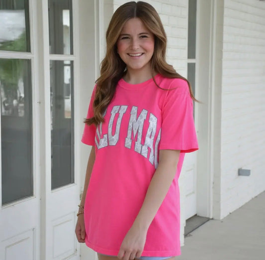 Lulumac Neon Pink Camo Tee