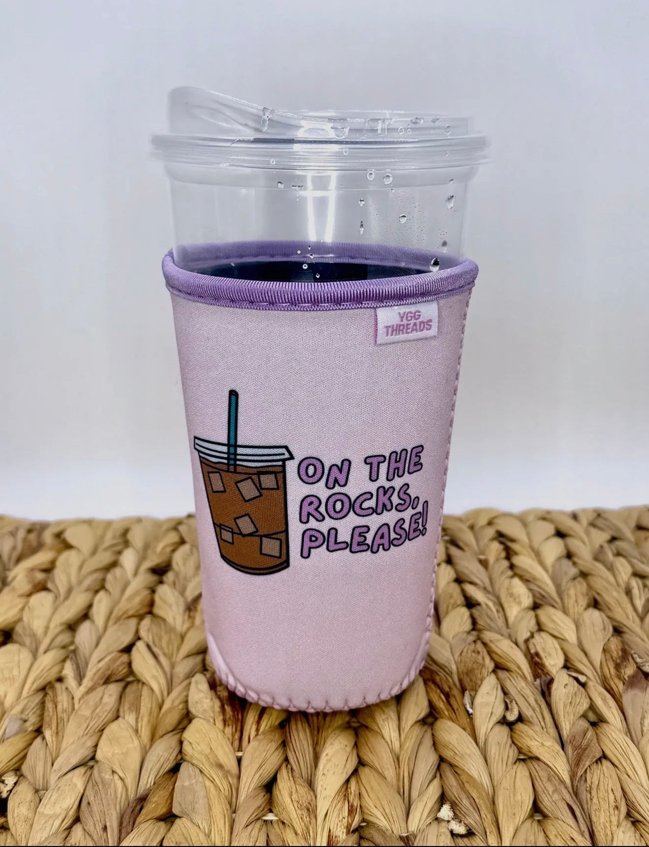 Purple On The Rocks Iced Drink Sleeve