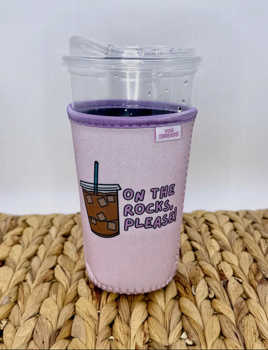 Purple On The Rocks Iced Drink Sleeve