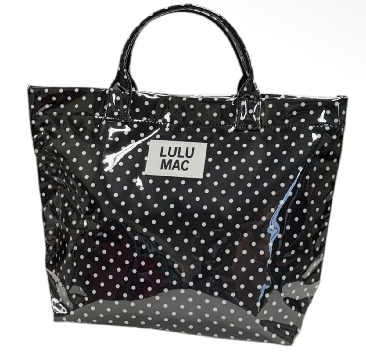 Lulumac Black Polka Dot Tote Bag