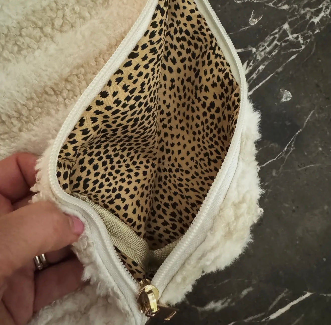 Striped Slim Cosmetic Case