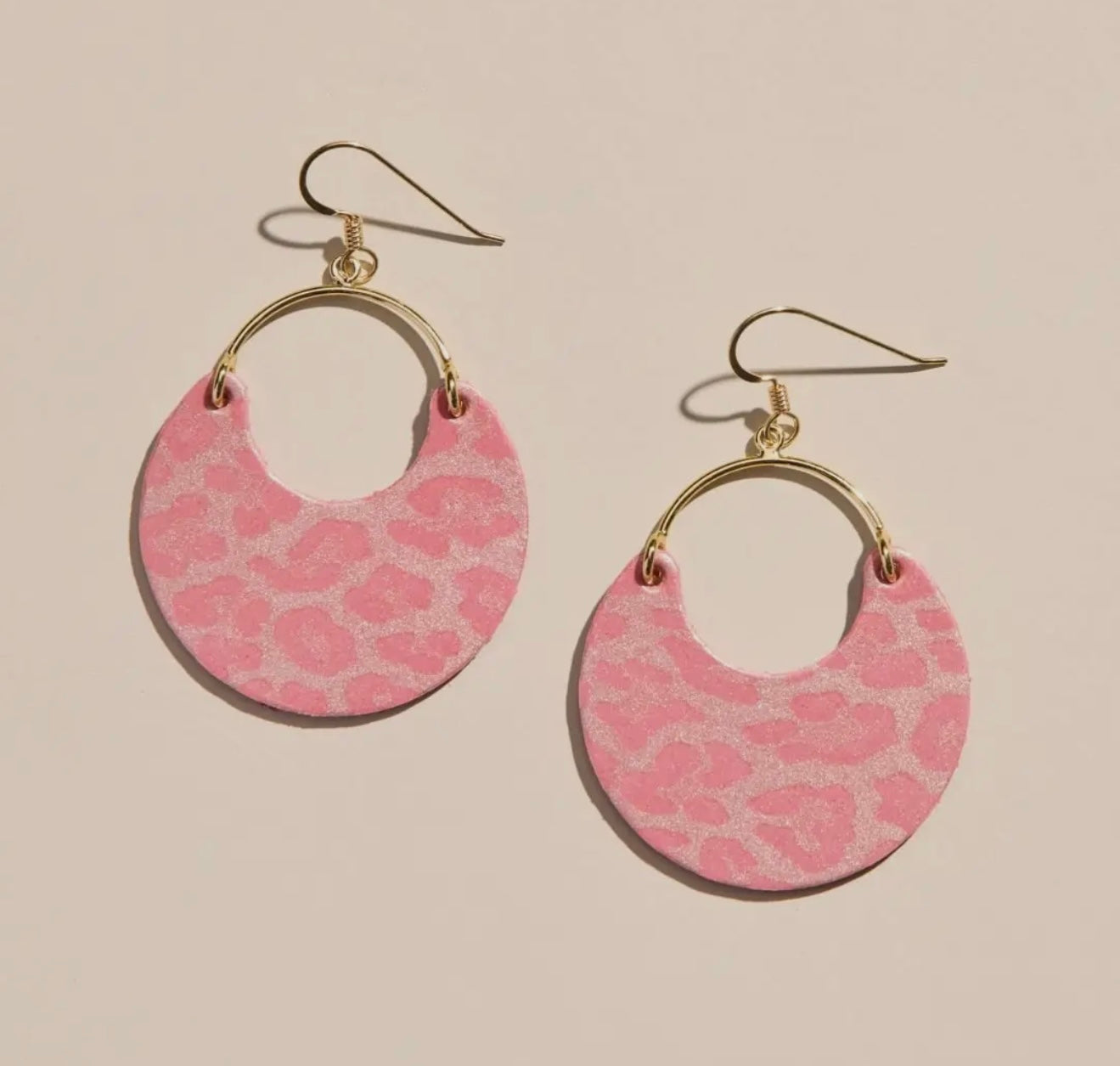 Nickel & Suede Blush Leopard Shimmer Nina