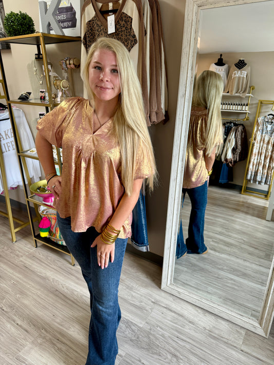 Burnished Blush Top