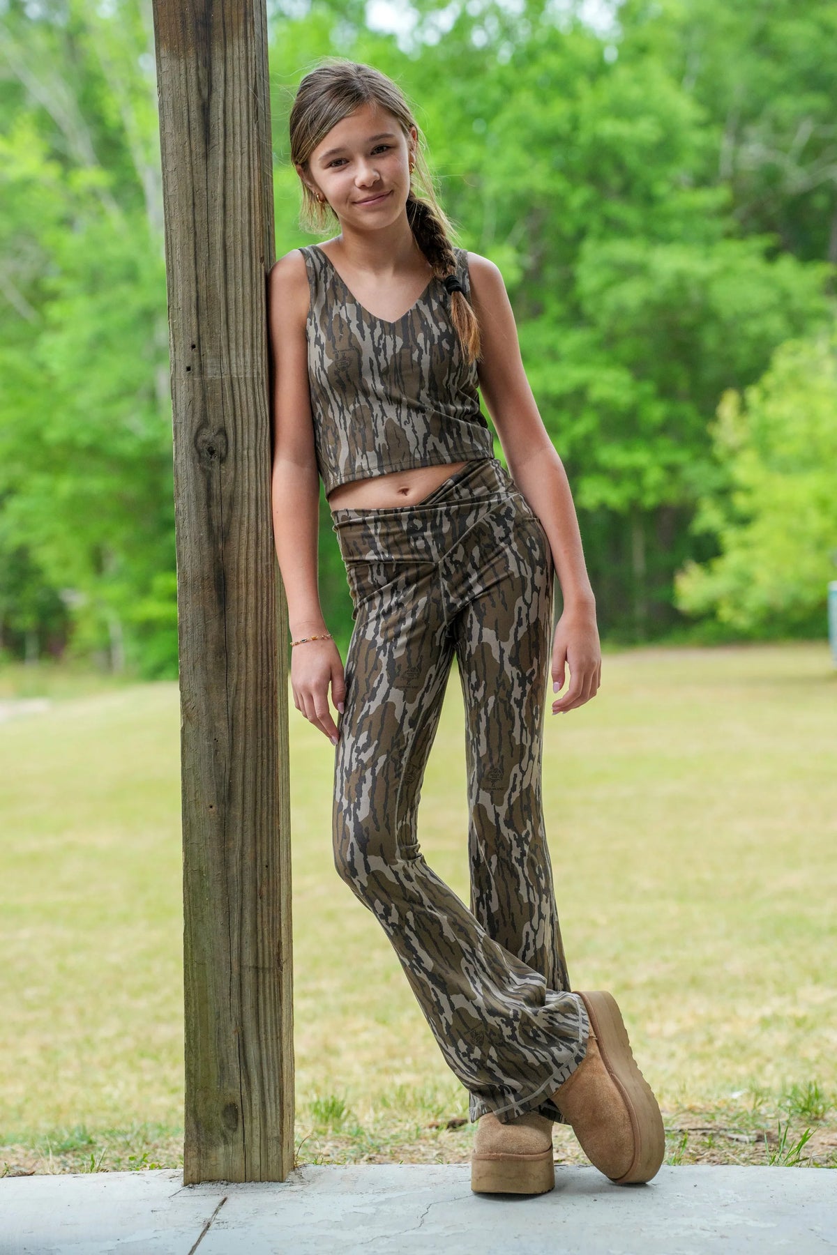 Local Girl Flare Leggings-Bottomland