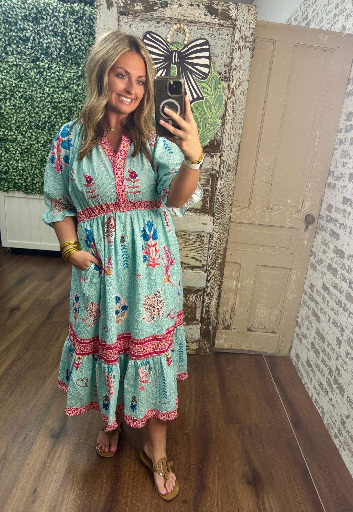 Emerald Breeze Dress