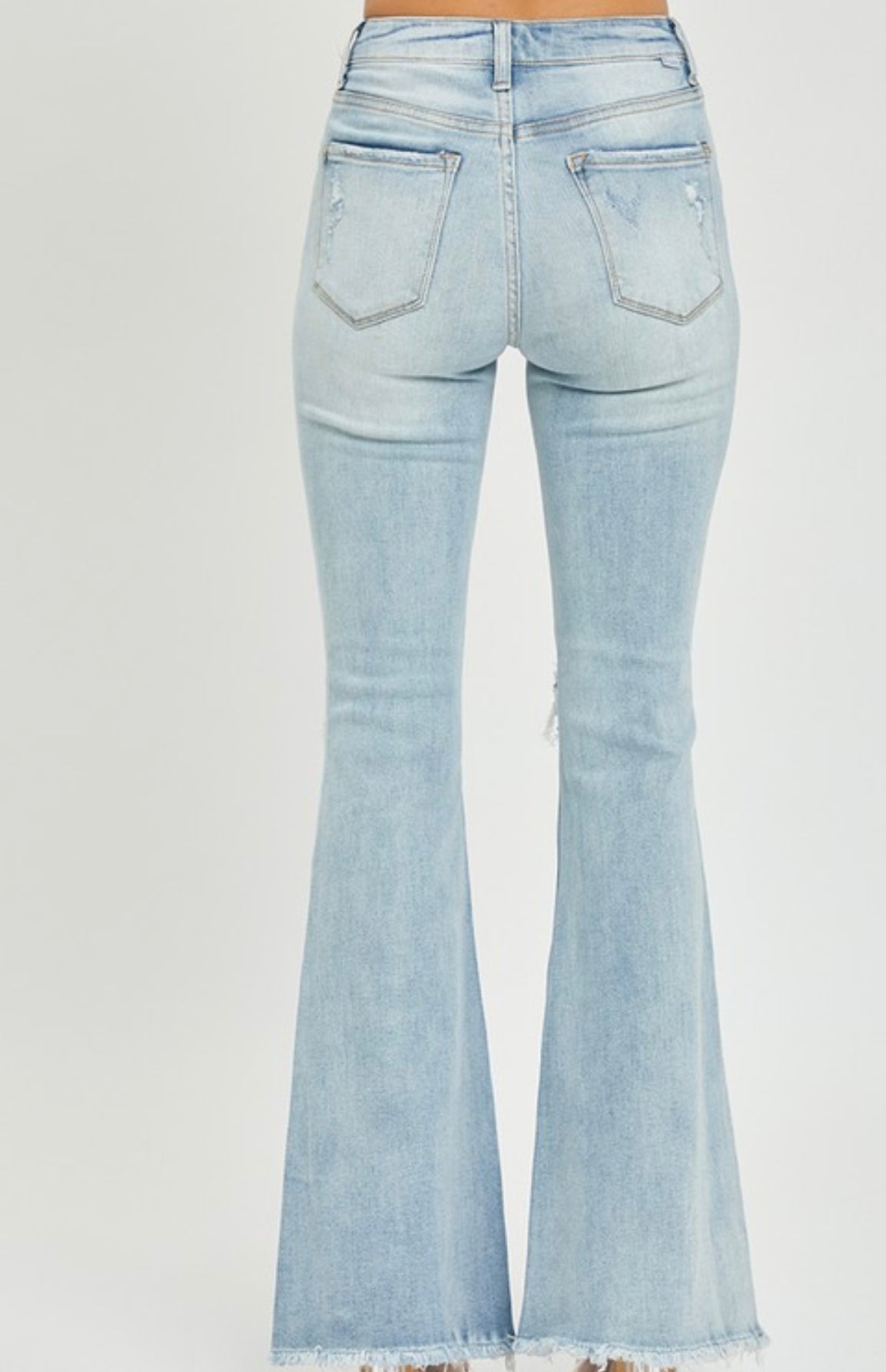 RESTOCK Rudy Distressed Flare Jeans