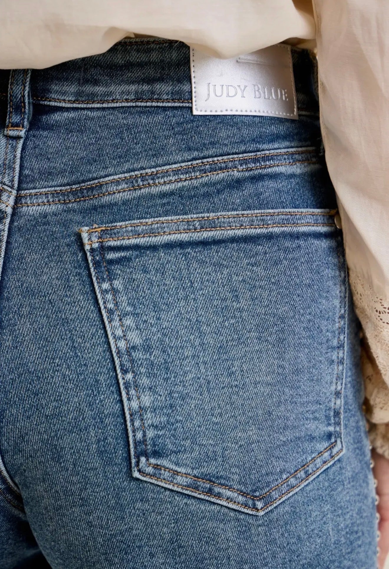 Judy Blue HW Studded Denim Shorts