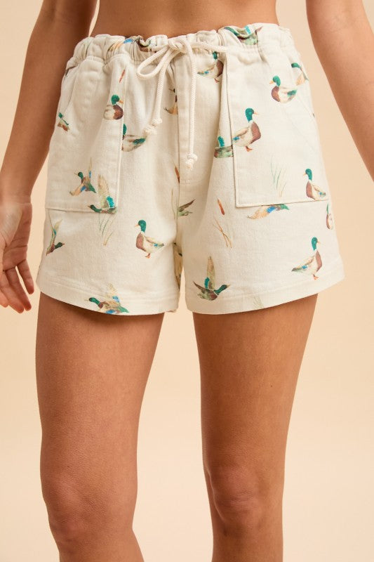 Mallard Drawstring Shorts