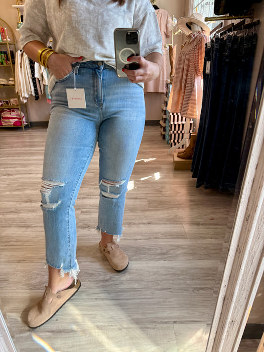 High Noon HR Crop Flare Jeans