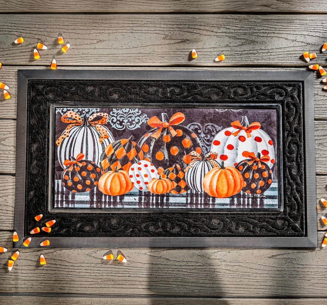 Elegant Patterned Pumpkins Sassafras Switch Mat