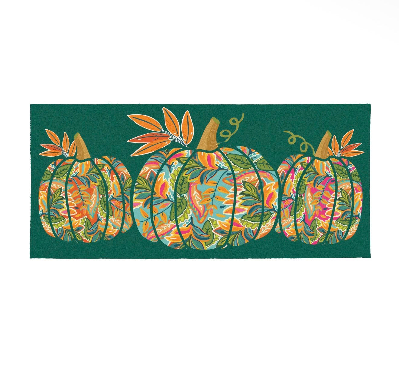 Grateful Gatherings Jacobean Pumpkin Flocked Coir Sassafras