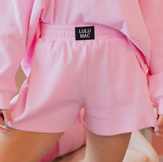 Lulumac Waffle Short - Light Pink