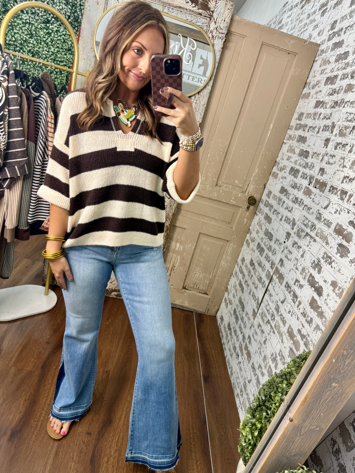 Bourbon Stripe Sweater