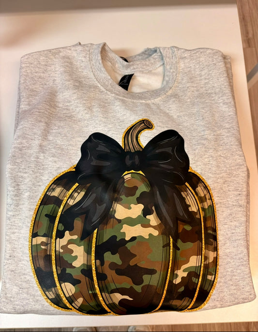 Camo Pumpkin Crewneck