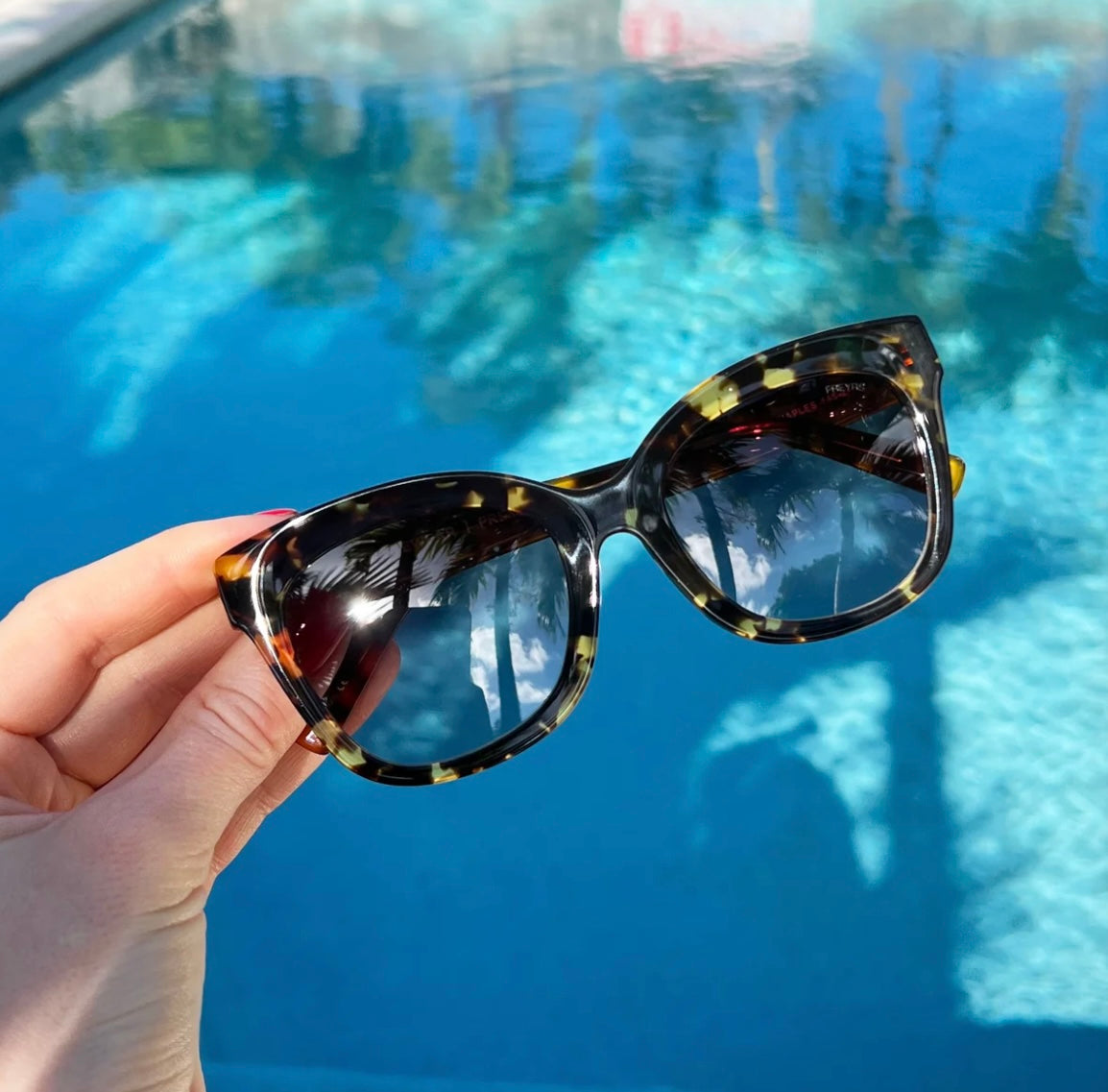 Naples Acetate Cat Eye Sunglasses-Tortoise