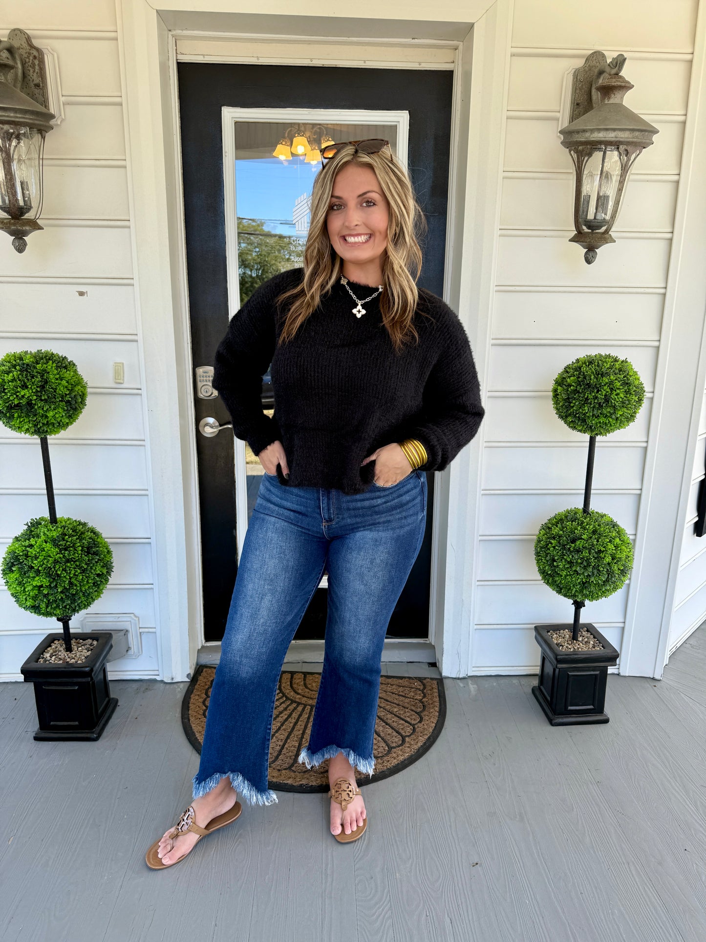 Midnight Twist Sweater