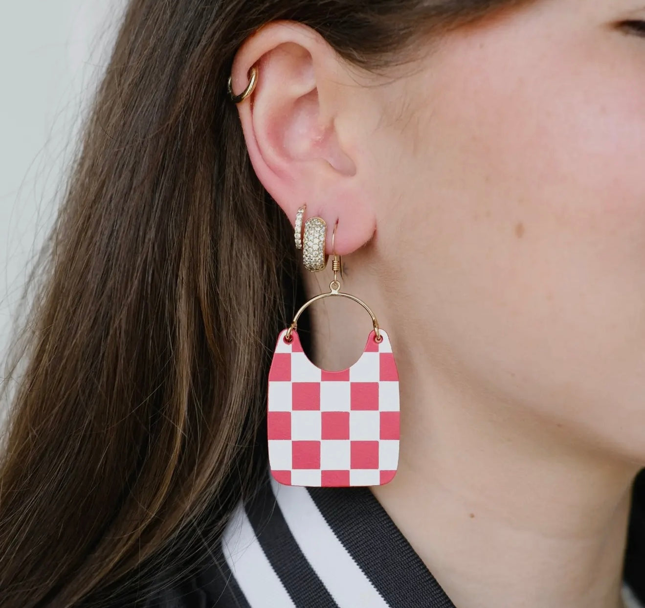 Nickel & Suede Crimson Checkmate Charlie’s