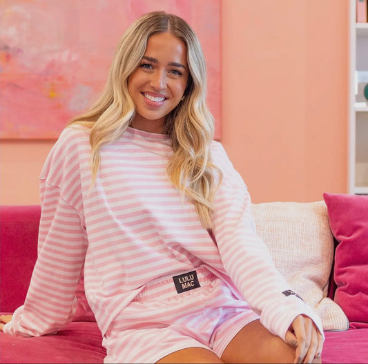 Lulumac Stripe Top - Light Pink