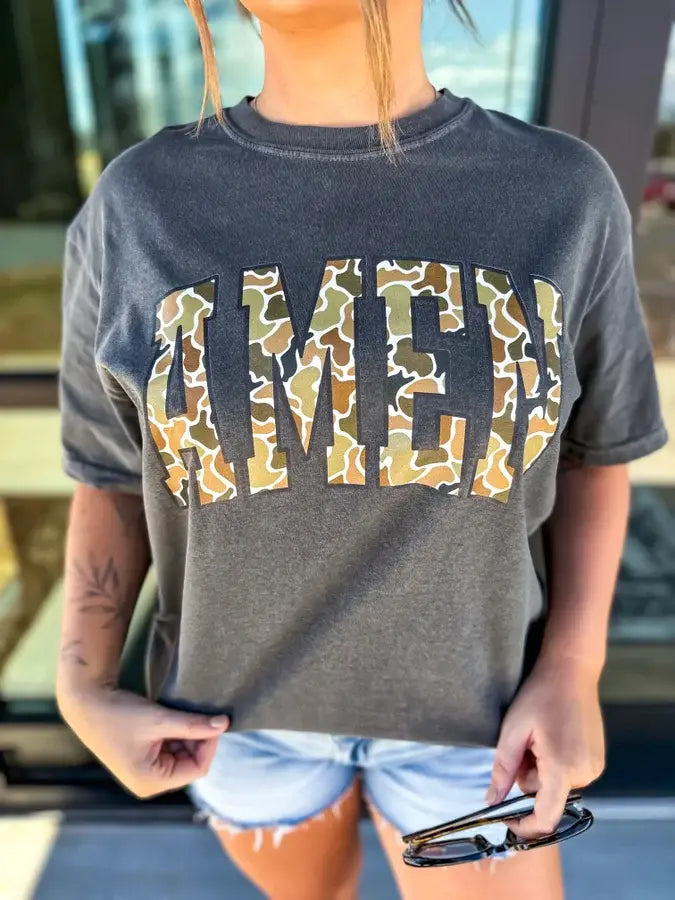 AMEN Camo Graphic Tee