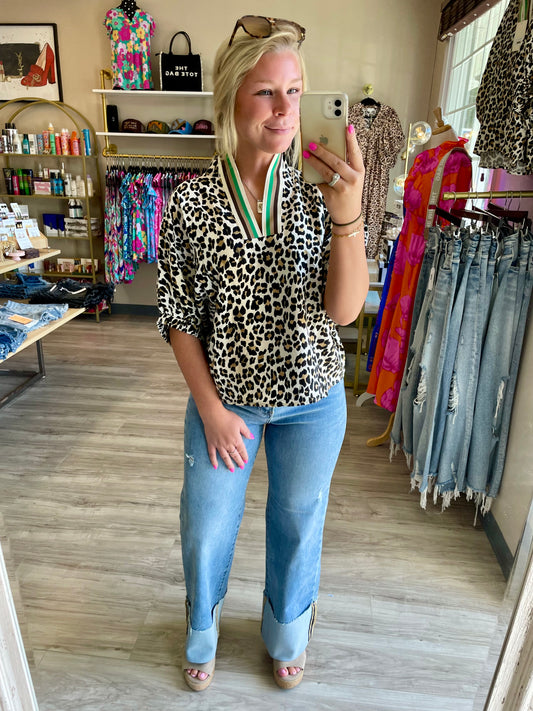 Marie HR Ankle Wide - Cuffed Jeans