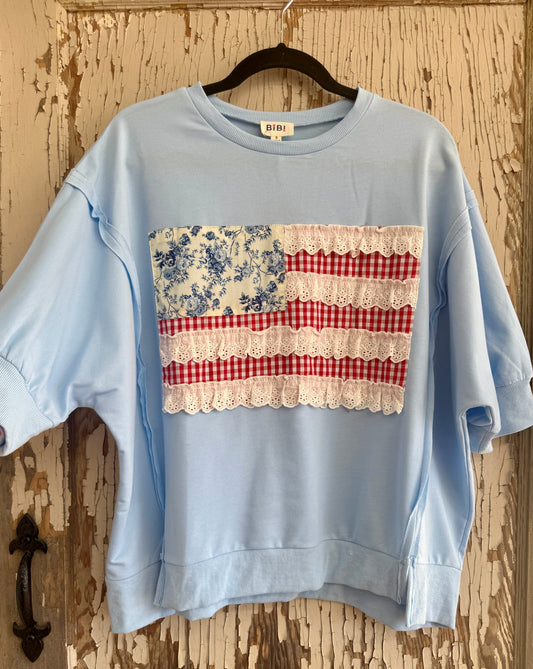 Born Free Patchwork Top