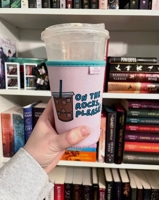 Teal On The Rocks Iced Coffee Drink Sleeve