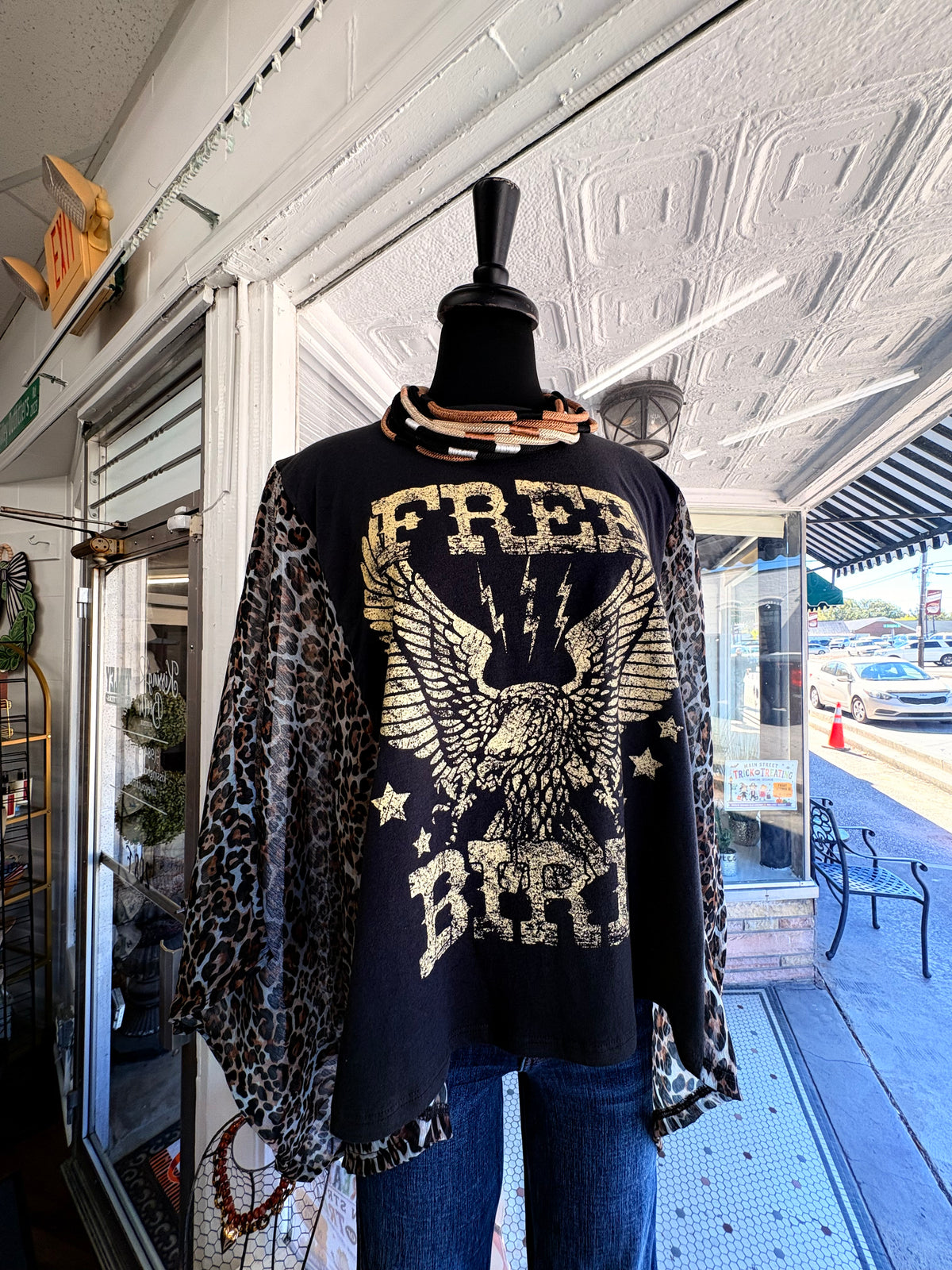 Free Bird Black Kimono