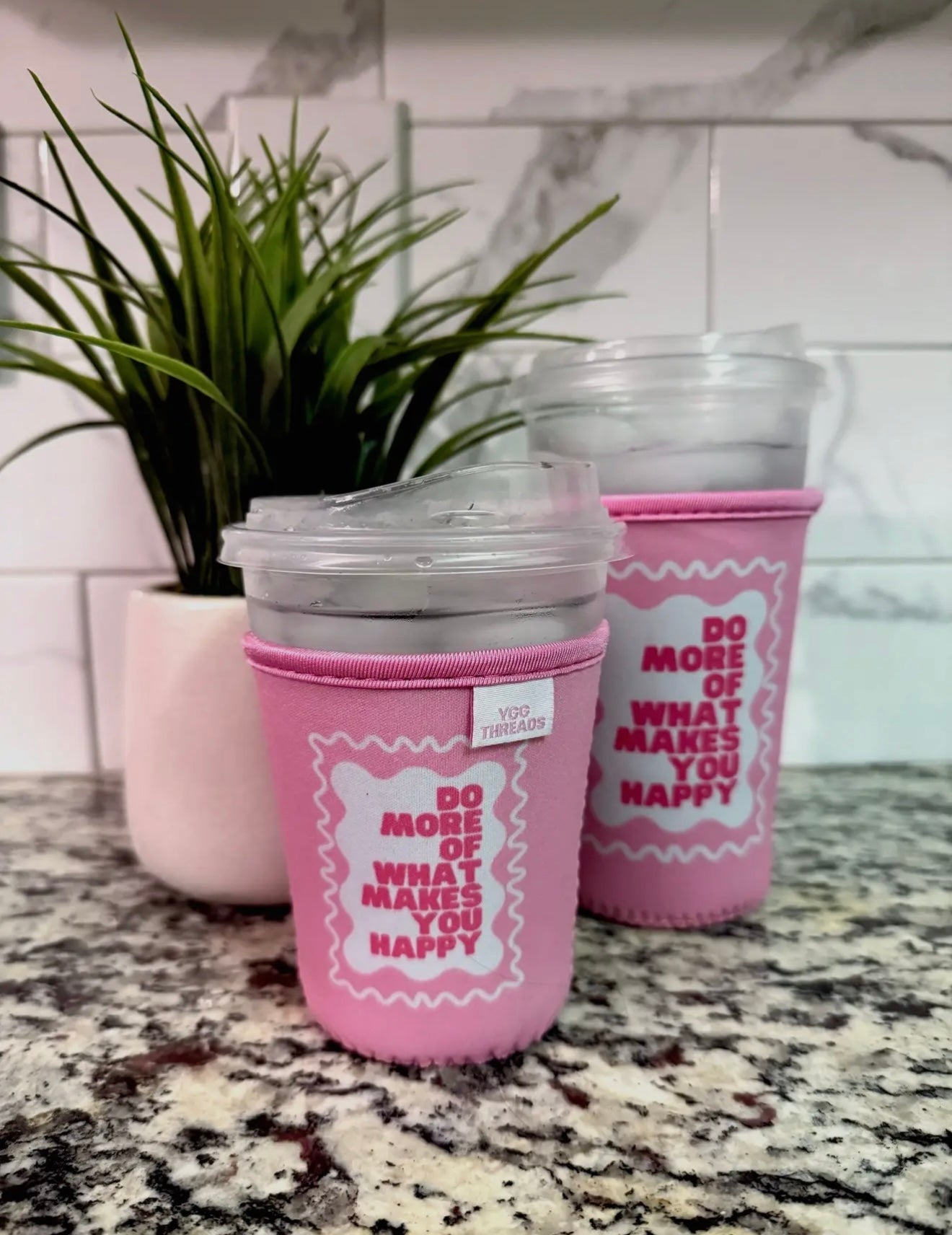 Do More Of What Makes You Happy Iced Coffee Drink Sleeve